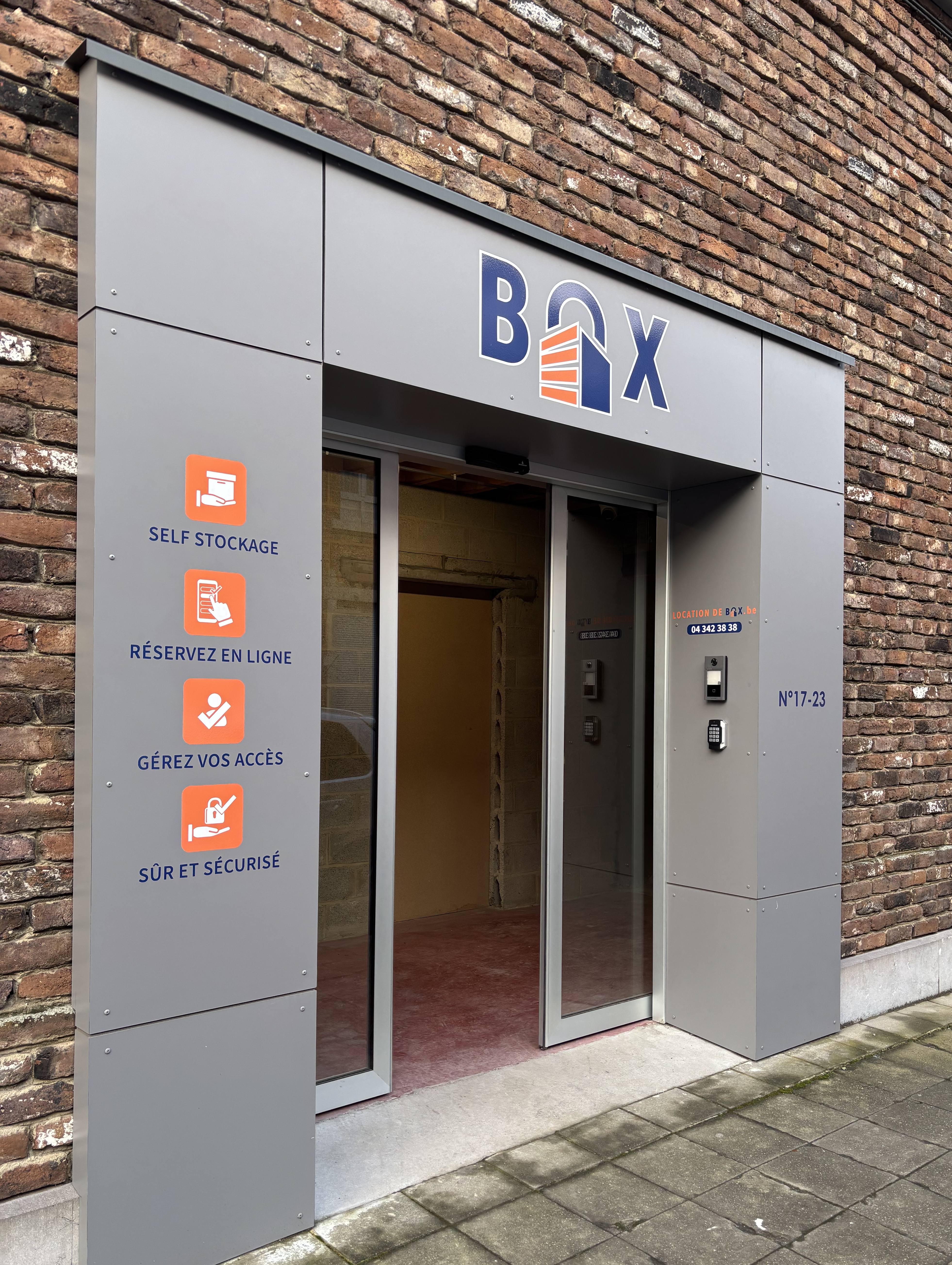 Self storage sécurisé Liège Belgique - Location de box professionnel avec accès 24h/24